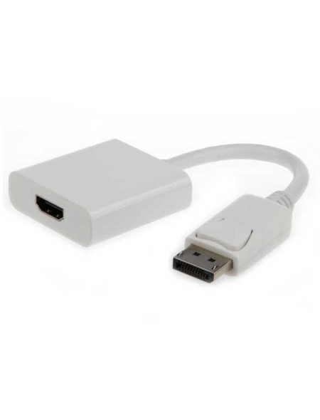 Adaptador DisplayPort a HDMI  M/H / 10cm / Blanco / Cablexpert / a-dpm-HDMIf-002-w