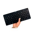 Teclado Slim Bluetooth Nilox NXKB01B / Negro / Windows / Android / Apple