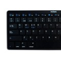 Teclado Slim Bluetooth Nilox NXKB01B / Negro / Windows / Android / Apple