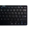 Teclado Slim Bluetooth Nilox NXKB01B / Negro / Windows / Android / Apple